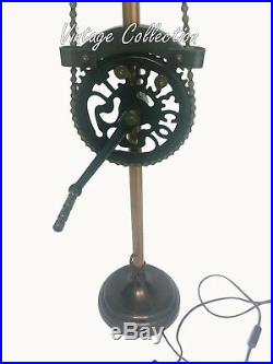 Copper Antique Table Lamp Century Restoration Nautical Industrial Desk Lighting