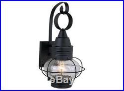 10W ONION Black OUTDOOR LAMP NAUTICAL LIGHTING VINTAGE OW21891TB vaxcel chatham