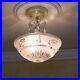 151b-Vintage-antique-Ceiling-Light-Lamp-Fixture-glass-shade-Chandelier-nautical-01-db