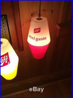 1960s Vintage Schlitz Beer Modern Buoy Nautical Lighted Wall Sconce/ Beer Sign