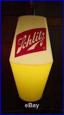 1960s Vtg Schlitz Beer Mid Century Modern Buoy Nautical Fishing Lighted Sign