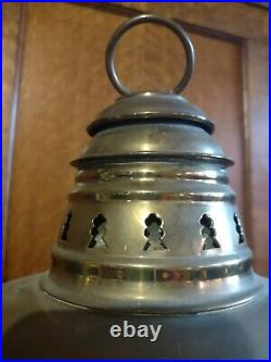 2 VTG Lamp Lights Brass Nautical Lanterns Port & Starboard FH Lovell & Co 16.5