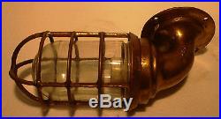2 pcs Vintage Marine Wall Mount Brass Passage Light / Lamp Made in USA (B)