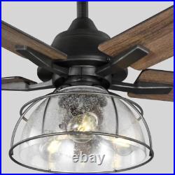 52 Ceiling Fan + Remote Vintage Nautical Coastal Light Rustic Farmhouse Lamp