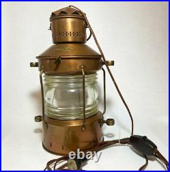 Ankerlight Vintage Ship Lantern Maritime Metal Glass Nautical Light 15.5 High