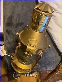 Antique Brass Anchor Light 360 degree With110 light