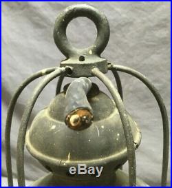 Antique Brass Caged Nautical Light Fixture Lamp Vintage Lantern 54-19Lr