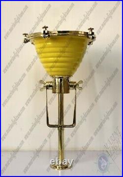 Antique Ceiling Decoration Aluminum and Brass Pendant Light Yellow Coated Lot 5