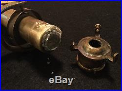 Antique Gimbal Candle Lamp Lantern Brass Ship Light Nautical Rare Vintage