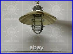 Antique Hanging Cargo Bulkhead Light Fixture Nautical Vintage Model New 1 Piece