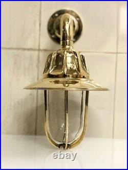Antique Lamp Style New Bulkhead Brass Wall Passageway Ship Nautical Light