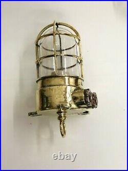 Antique Nautical Old Brass Long Vintage Pendant Retro Old Ship Light