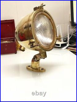 Antique Original Marine Reclaimed Metal Old Ship Vintage Brass Mini Spot Light