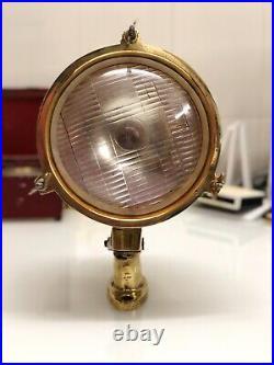 Antique Original Marine Reclaimed Metal Old Ship Vintage Brass Mini Spot Light