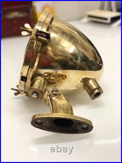 Antique Original Marine Reclaimed Metal Old Ship Vintage Brass Mini Spot Light