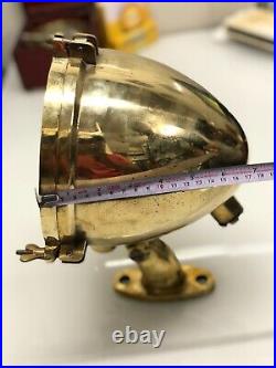 Antique Original Marine Reclaimed Metal Old Ship Vintage Brass Mini Spot Light