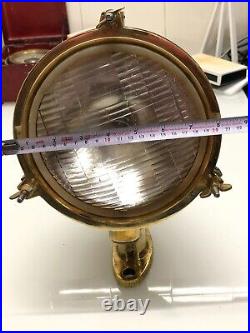 Antique Original Marine Reclaimed Metal Old Ship Vintage Brass Mini Spot Light