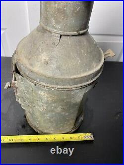 Antique Rare Meteorite COMMAND Anchor Lantern Not Under Boat Ship Light Lamp