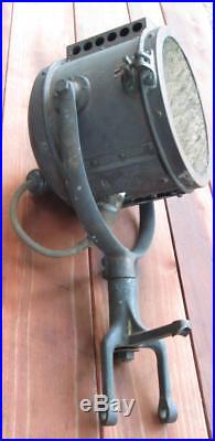 Antique Rushmore Brass Search Light VTG Nautical Lamp T Bird Fire Truck Lantern