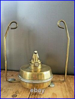 Antique Sherwood Of Birmingham Brass Nautical Ship Oil Burner Lamp Lantern Light