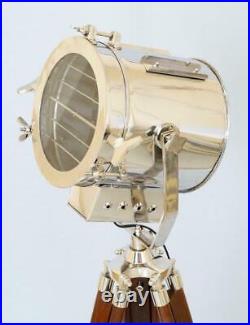 Antique Vintage Adjustable Tripod Nautical Floor Lamp Studio Search Light design