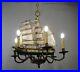 Antique-Vintage-Bronze-Chandelier-6-Light-Ship-Boat-Nautical-Ceiling-Fixture-01-whcy