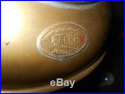 Antique / Vintage Copper Brass PERKO MARINE- ELECTRIC LAMP SHIP LANTERN LIGHT