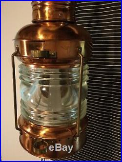 Antique Vintage Nautical Anchor Lamp Ship Lantern Swag light