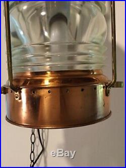 Antique Vintage Nautical Anchor Lamp Ship Lantern Swag light