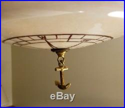 Antique Vintage Nautical Compass Rose Anchor Boat Ceiling Light Lamp Fixture