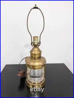 Antique Vintage Nautical Lamp Ship Lantern Maritime Marine Upcycled Light