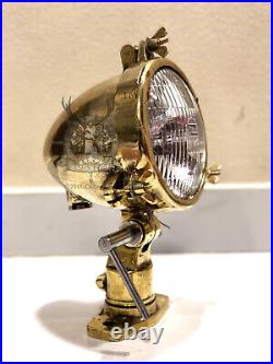 Antique Vintage Nautical Maritime Boat Brass Mini Ship Spot Light
