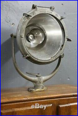 Antique Vintage Navy Maritime Industrial Crouse Hinds Spotlight Search Light Old