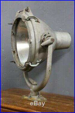 Antique Vintage Navy Maritime Industrial Crouse Hinds Spotlight Search Light Old