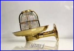 Antique Vintage Old Solid Brass Authentic Swan Light With Shade