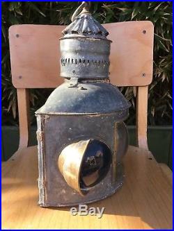 Antique Vintage Ship Light Lantern Port Starboard Nautical Maritime