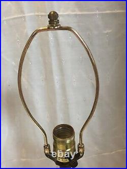 Antq Vintage 2lights Tell Chair Co Weathered Brass Caged Lantern Nautical Lamp