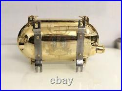 Authentic Handmade Furnished Nautical Ship Brass Cover Ship Light