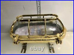 Authentic Handmade Furnished Nautical Ship Brass Cover Ship Light