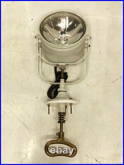 Authentic Old Antique Vintage Big Nautical Aluminum & Brass Signal Spot Light