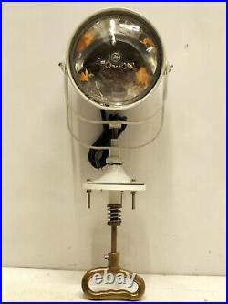 Authentic Old Antique Vintage Big Nautical Aluminum & Brass Signal Spot Light