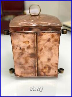 Authentic Original Vintage Reclaimed Copper Marine Stage Nautical Electric Lamp