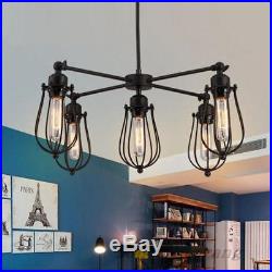 Bar Chandelier Lighting Fixture Vintage Ceiling Lamp Kitchen Hotel Pendant Light