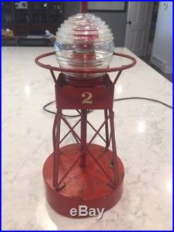Beautiful Rare Vintage K-S Boat Light Nautical Channel Marker Beacon Buoy Lamp