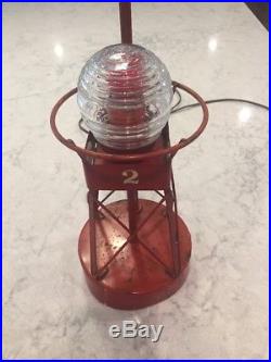 Beautiful Rare Vintage PERKO Boat Light Nautical Channel Marker Beacon Buoy Lamp