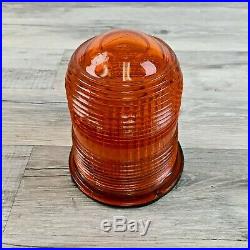 Beautiful orange/yellow Vintage Ship Helicopter Pad Nautical Ceiling Deck Light