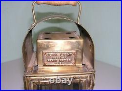 Brass Lantern Junk Light Oil Use Made Great Britain 1923 No. 2147 Maritime light