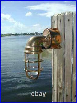 Bronze 90 Degree Pathway Nautical Dock brass Light