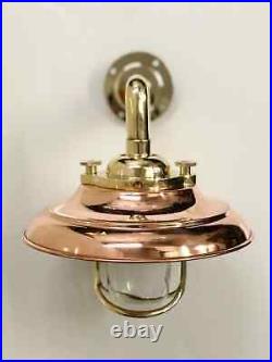 Bulkhead Light Nautical Brass Wall Ship Vintage Fixture With Copper