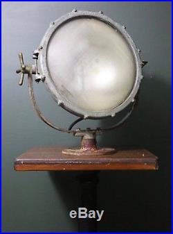 CROUSE HINDS Vintage Search Light Spotlight Industrial Lamp Nautical Boat Ship